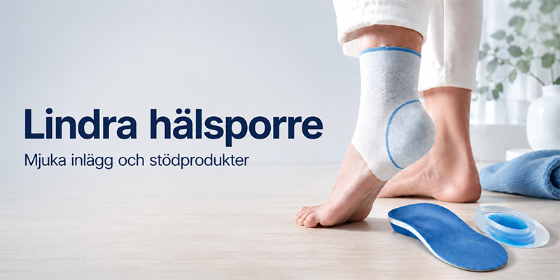 Hälsporre - mjuka inlägg och stöd