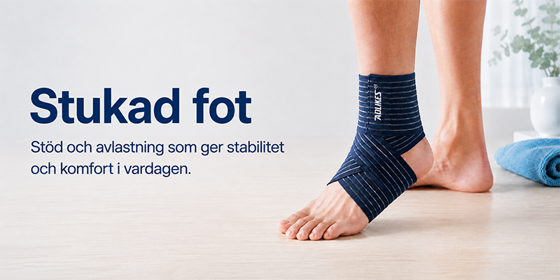 Stukad fot - ankelstöd och fotledsskydd