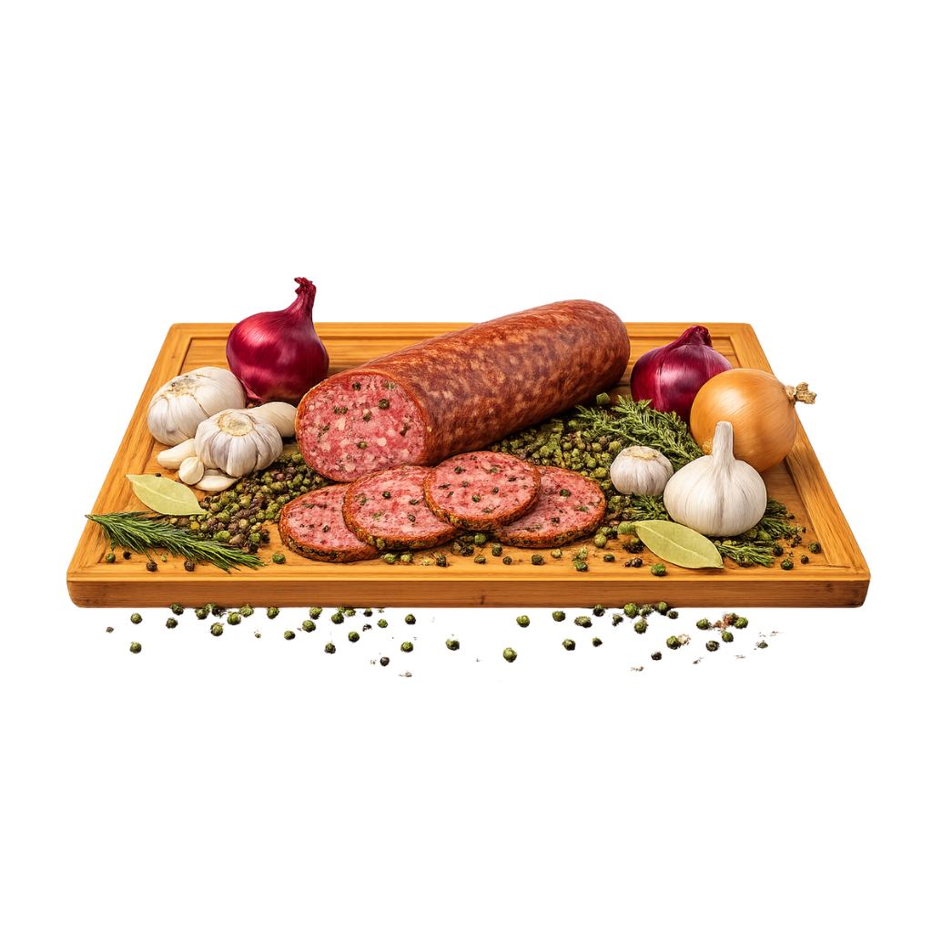 Vedrökt Grönpepparsalami