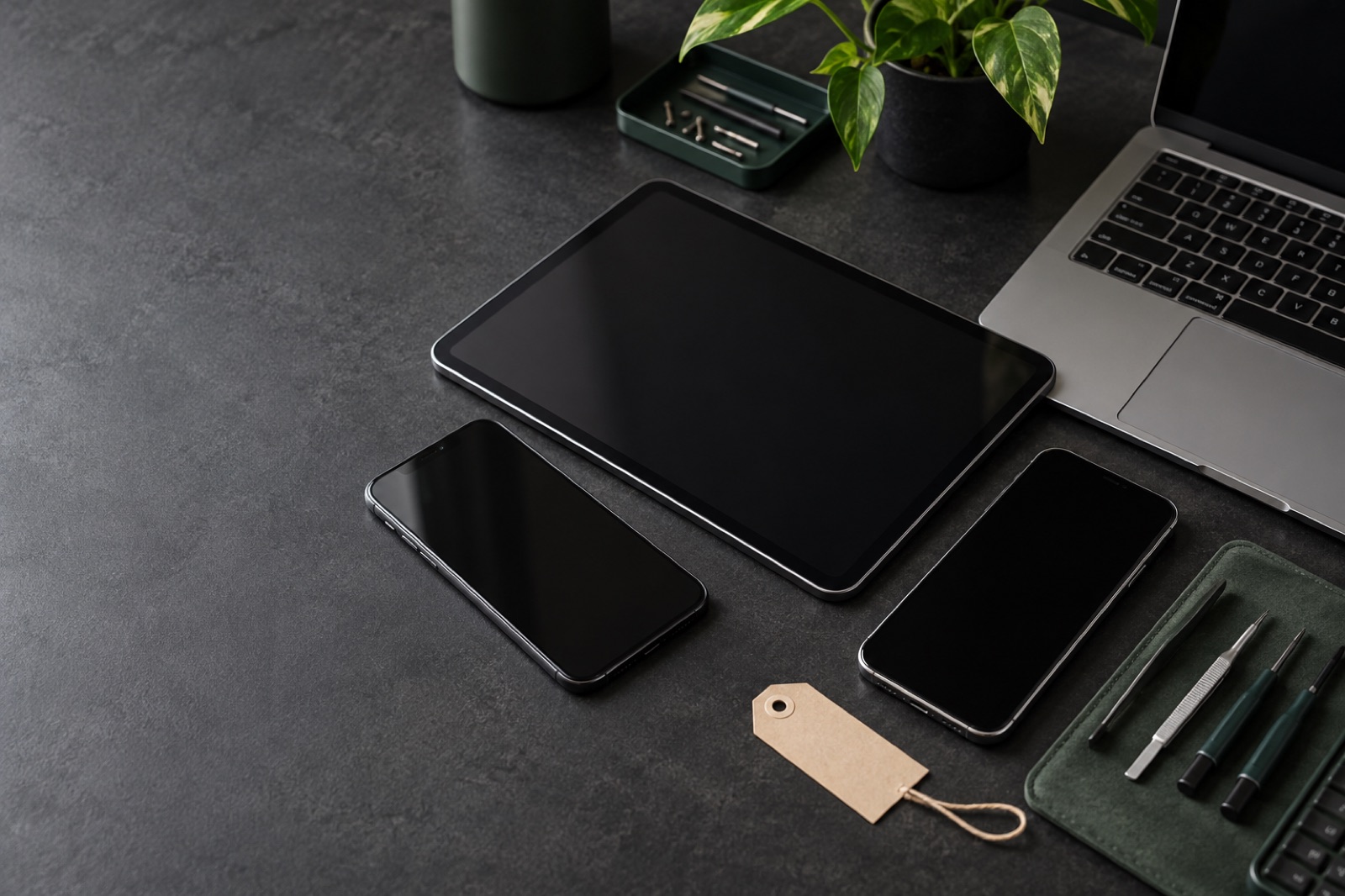 Översikt av iPhone, Samsung, iPad och Mac för företagsservice