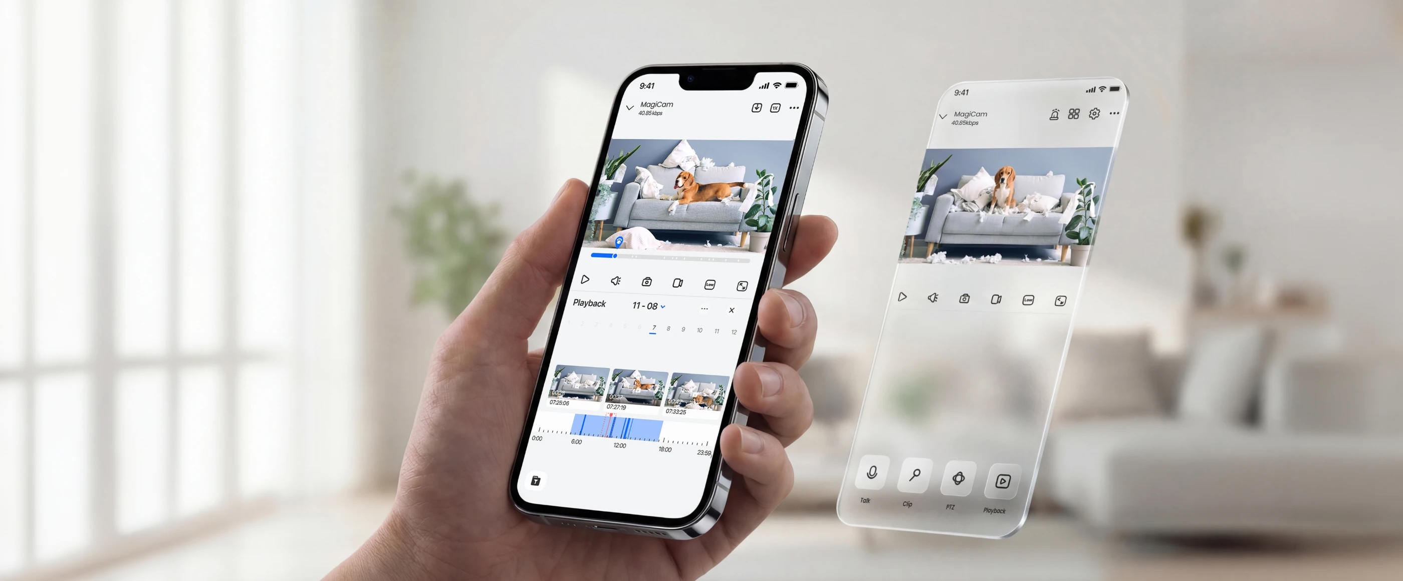 Reolink-app med Argus MagiCam