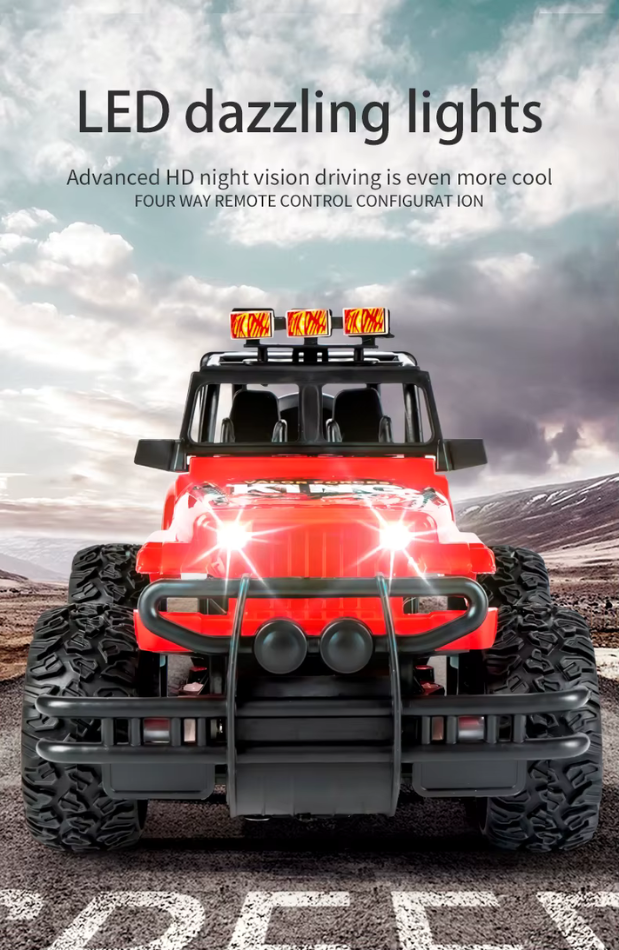 WiFi-styrd RC robotbil och terränggående monstertruck för barn