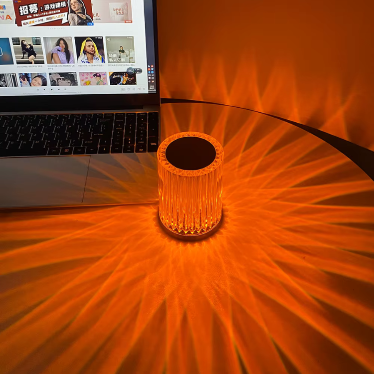 Touch Bordslampa med Fjärrkontroll