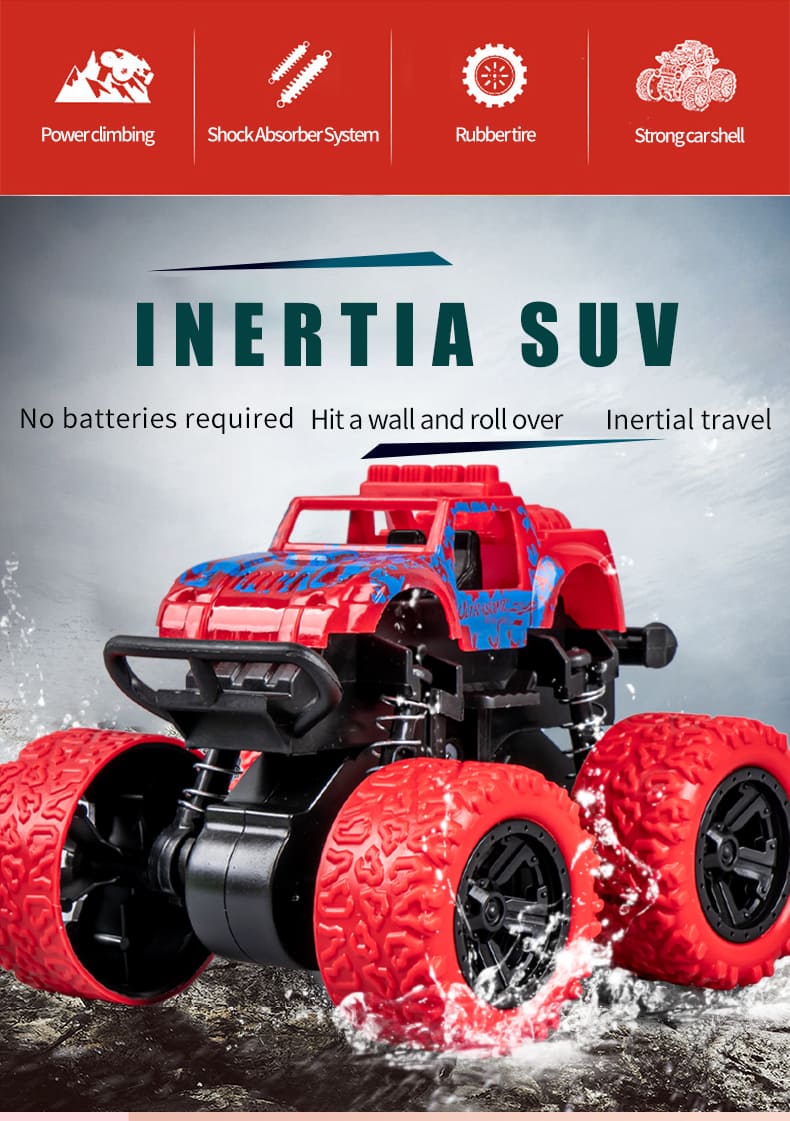Stuntbil med 360° flip- Terrängleksak Barn 4x4