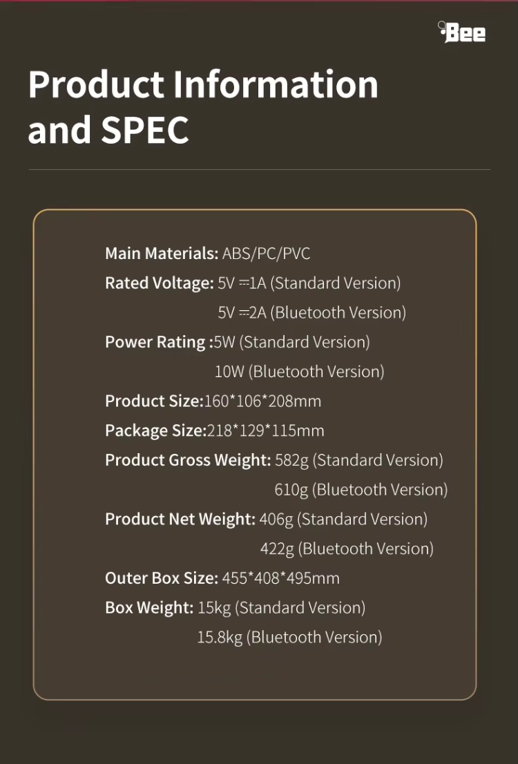 iStjärngalax LED Nattlampa-nformation