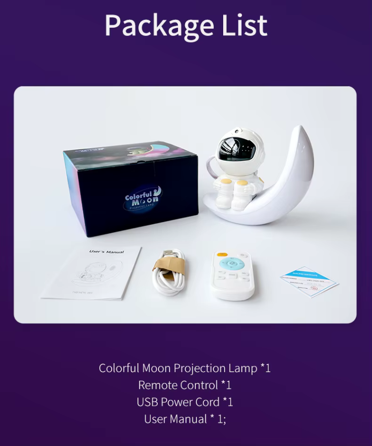 paketlista fjärrstyrd projektor