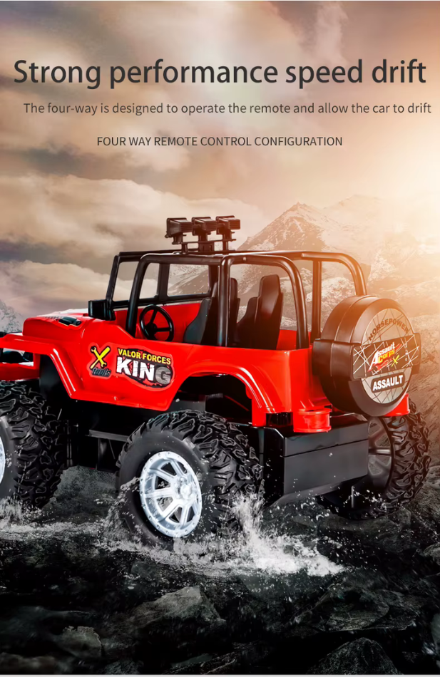 WiFi-styrd RC robotbil och terränggående monstertruck för barn