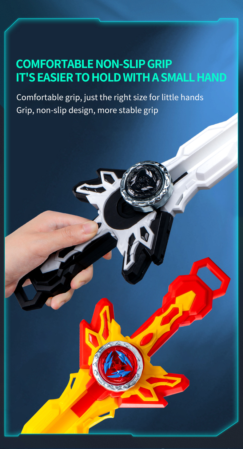 Ljussatt Strids-Gyro med Ljud och Svärdslansering