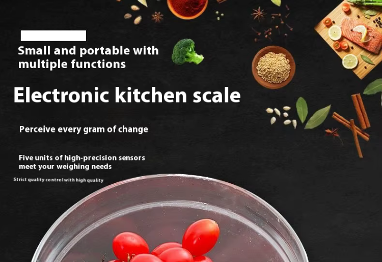 Modern köksvåg för bakning och matlagning