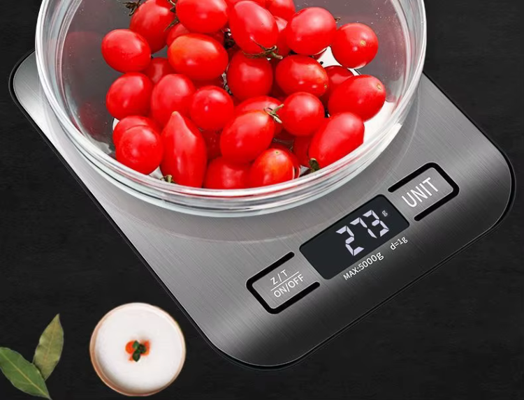 Modern köksvåg för bakning och matlagning