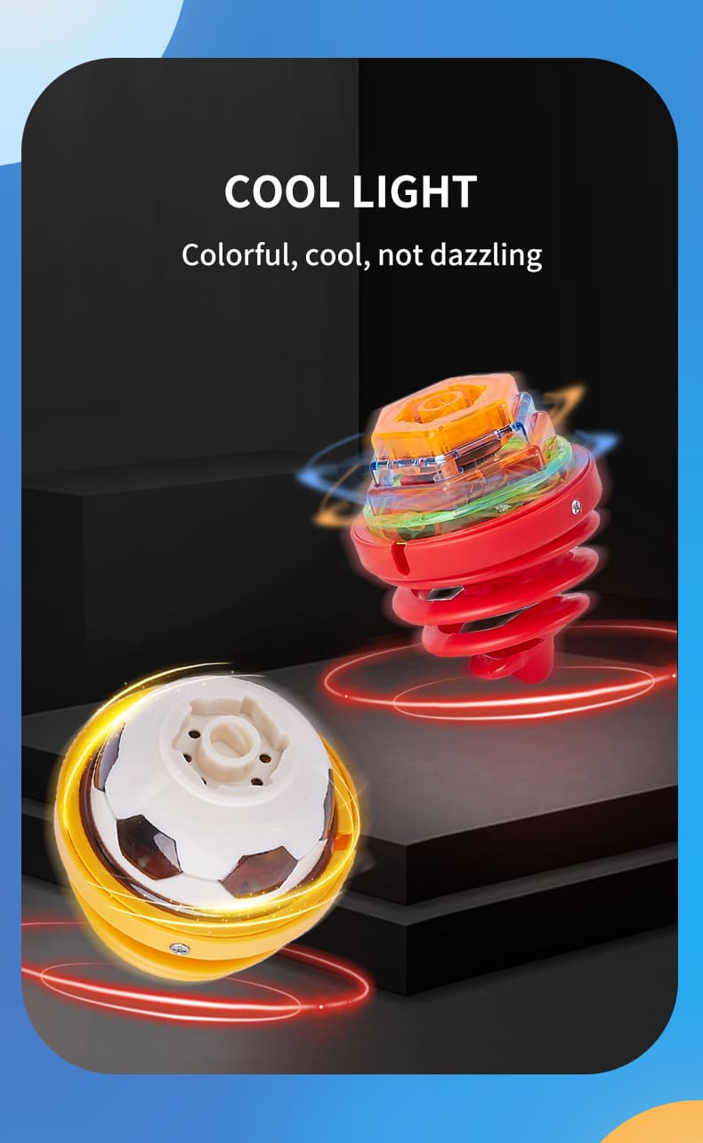 Ljusande snurrleksak med musik