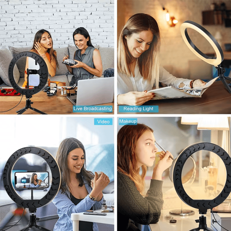 Selfie Ring Light för Streaming -Studioljus för Foto & Video