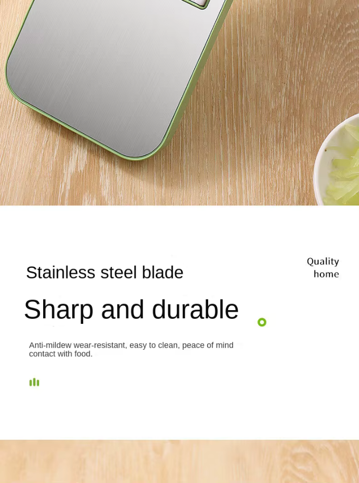 Manuell grönsaksskärare i rostfritt stål – 5-i-1 med handsenskydd och uppsamlingskopp