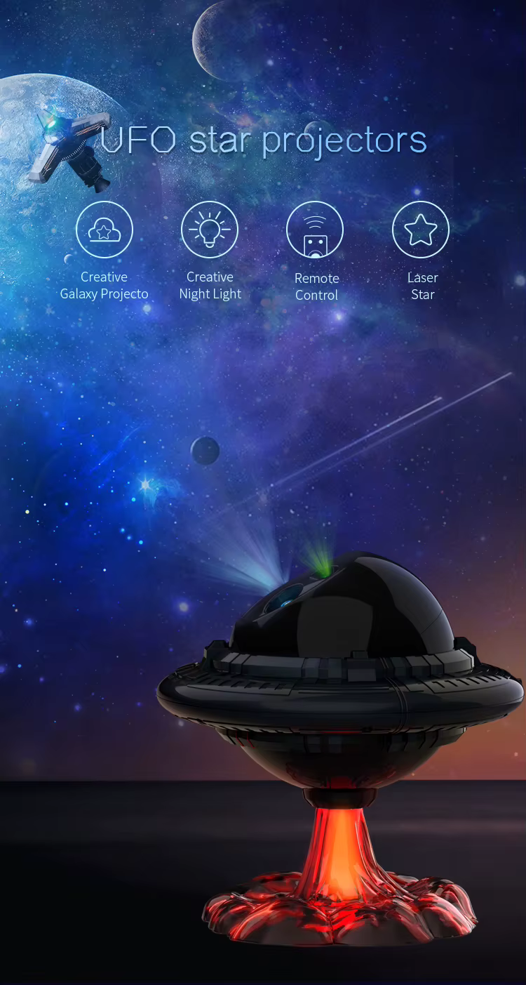 UFO stjärnhimmel projektor