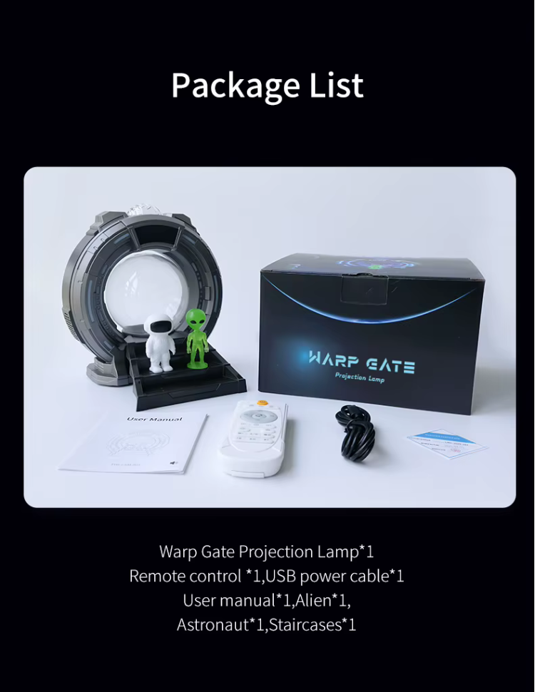 paketlista Plasma Ball Aurora Projektor Nattlampa med LED och White Noise | LORDse