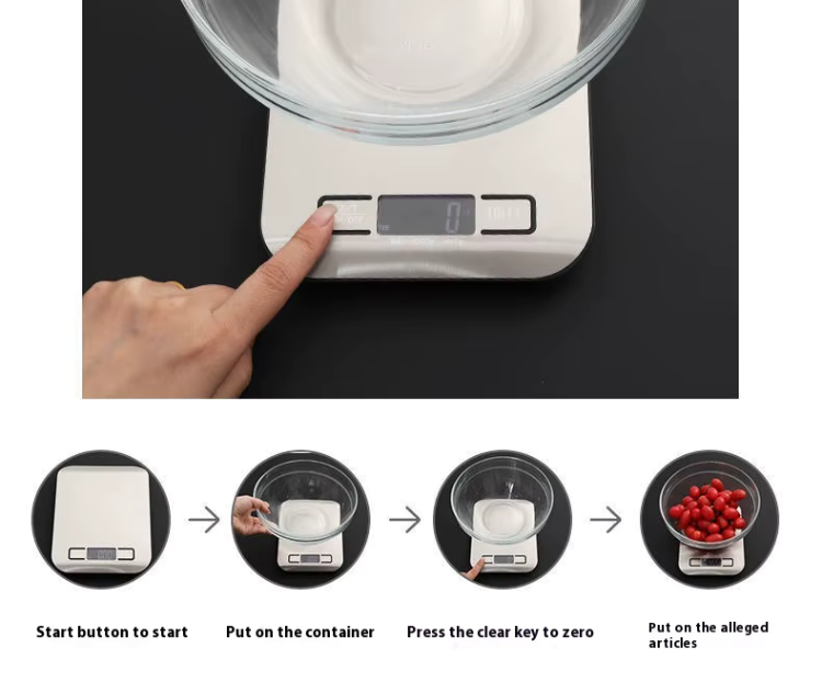 Modern köksvåg för bakning och matlagning