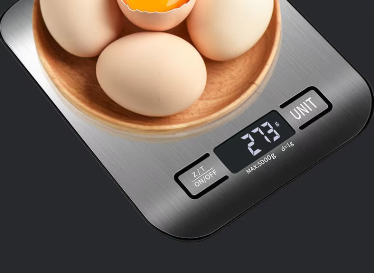 Modern köksvåg för bakning och matlagning