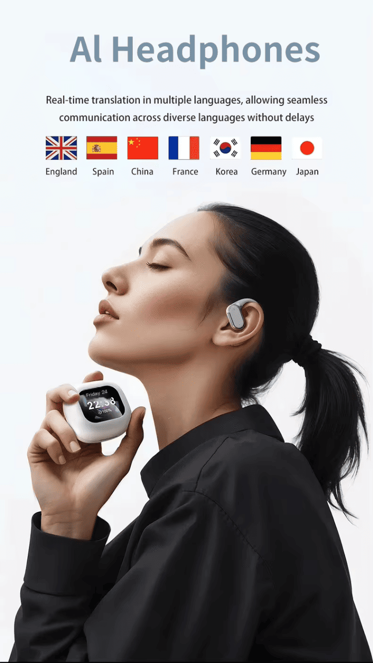 hörlurar med realtidsöversättning översättare hörlurar 144 språk
