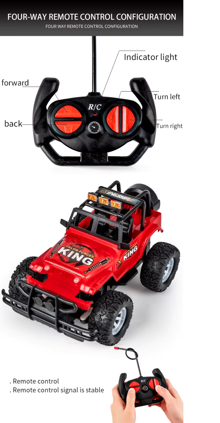 WiFi-styrd RC robotbil och terränggående monstertruck för barn