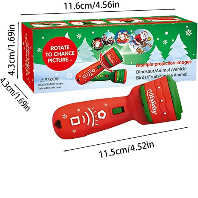 Projektorficklampa med julmotiv