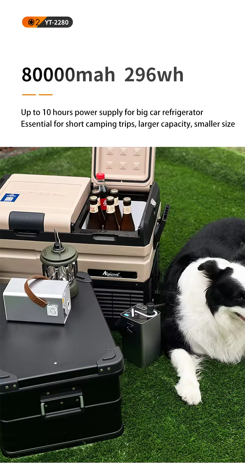 Powerbank 80000 mAh - 300W med snabbladdning för telefon & laptop