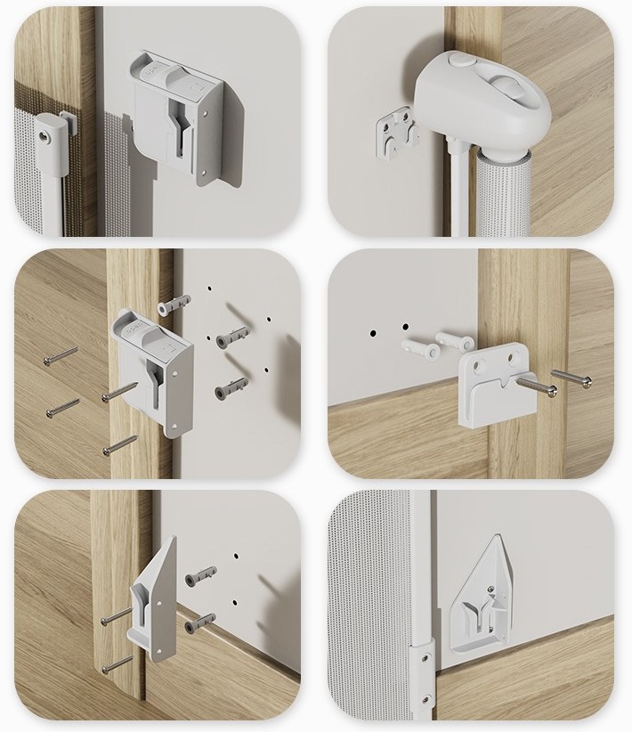 Installera barngrind rullgardin