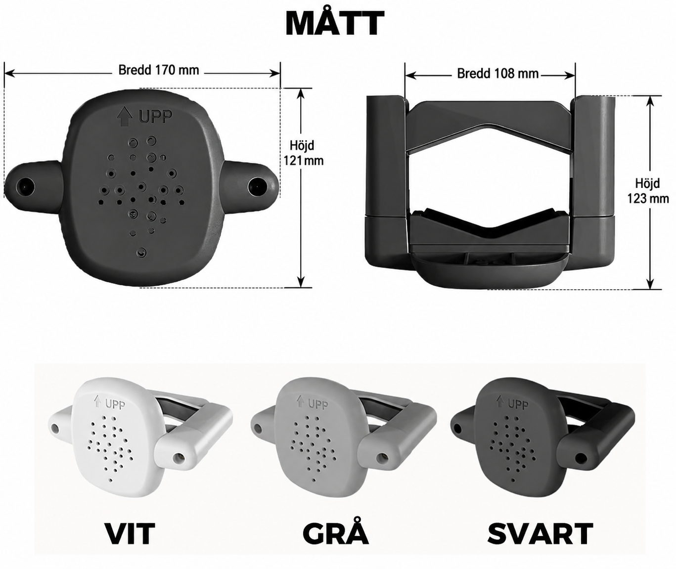 mått på fästen för barngrindar