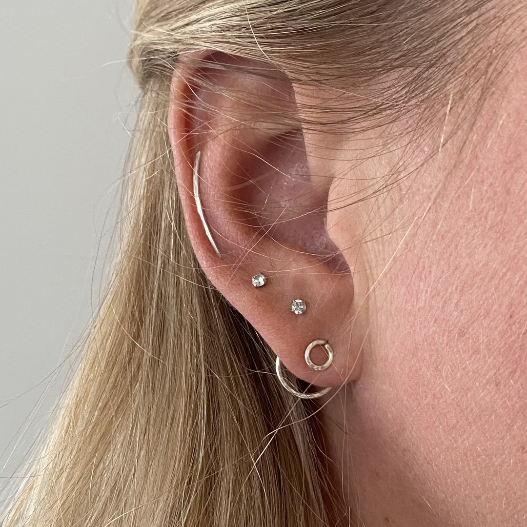 Kundbild: Ear Climber och Ear Jacket Cirkel Små