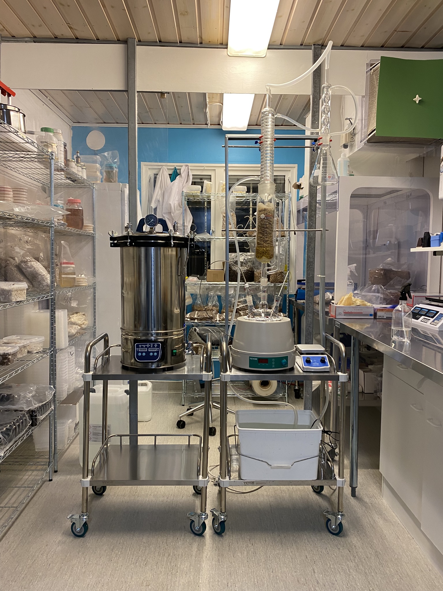 Svampfabrikens laboratorium