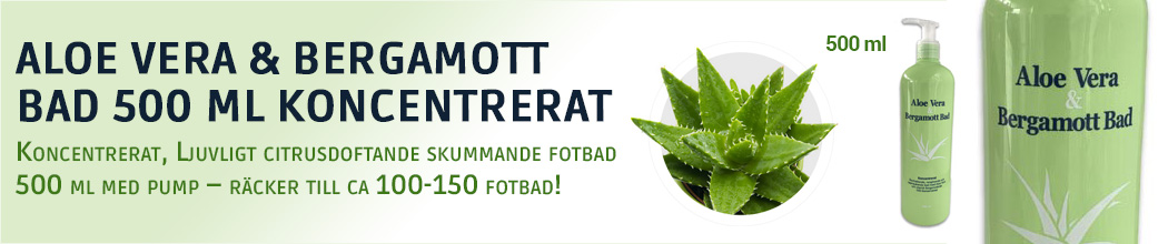 Innehåll Aloe Vera & Bergamott Bad