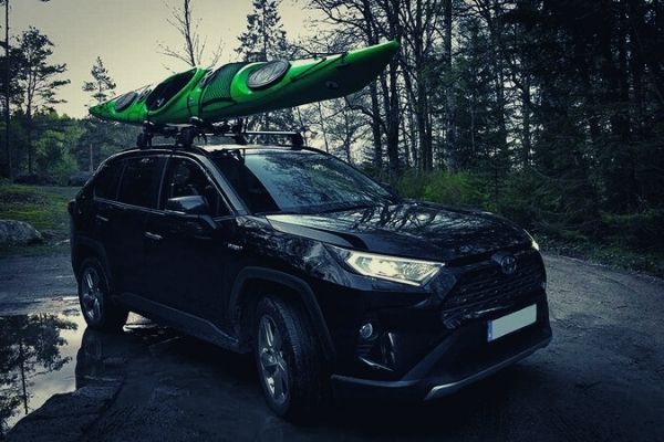 Kajakhållare för takräcke