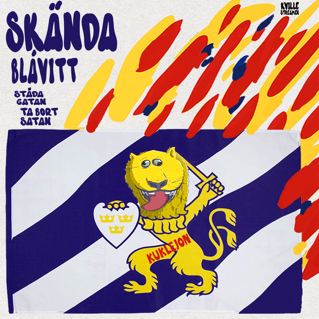 Skända Blåvitt - städa gatan ta bort satan