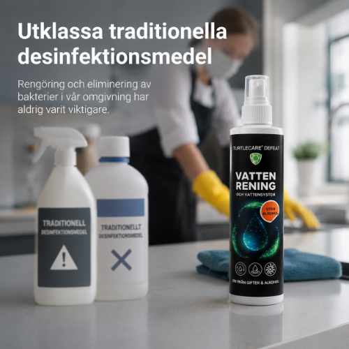 Utklassa traditionella desinfektionsmedel