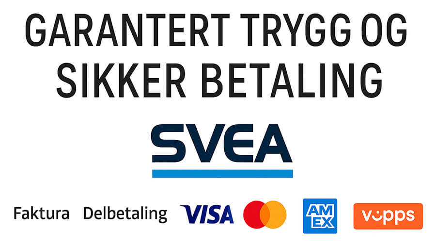 Garantert trygg og sikker betaling – Svea: Vipps, faktura og kort