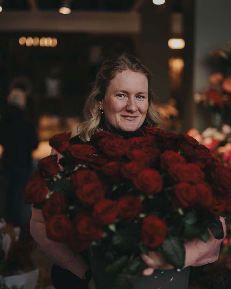 butiksägaren med rosor