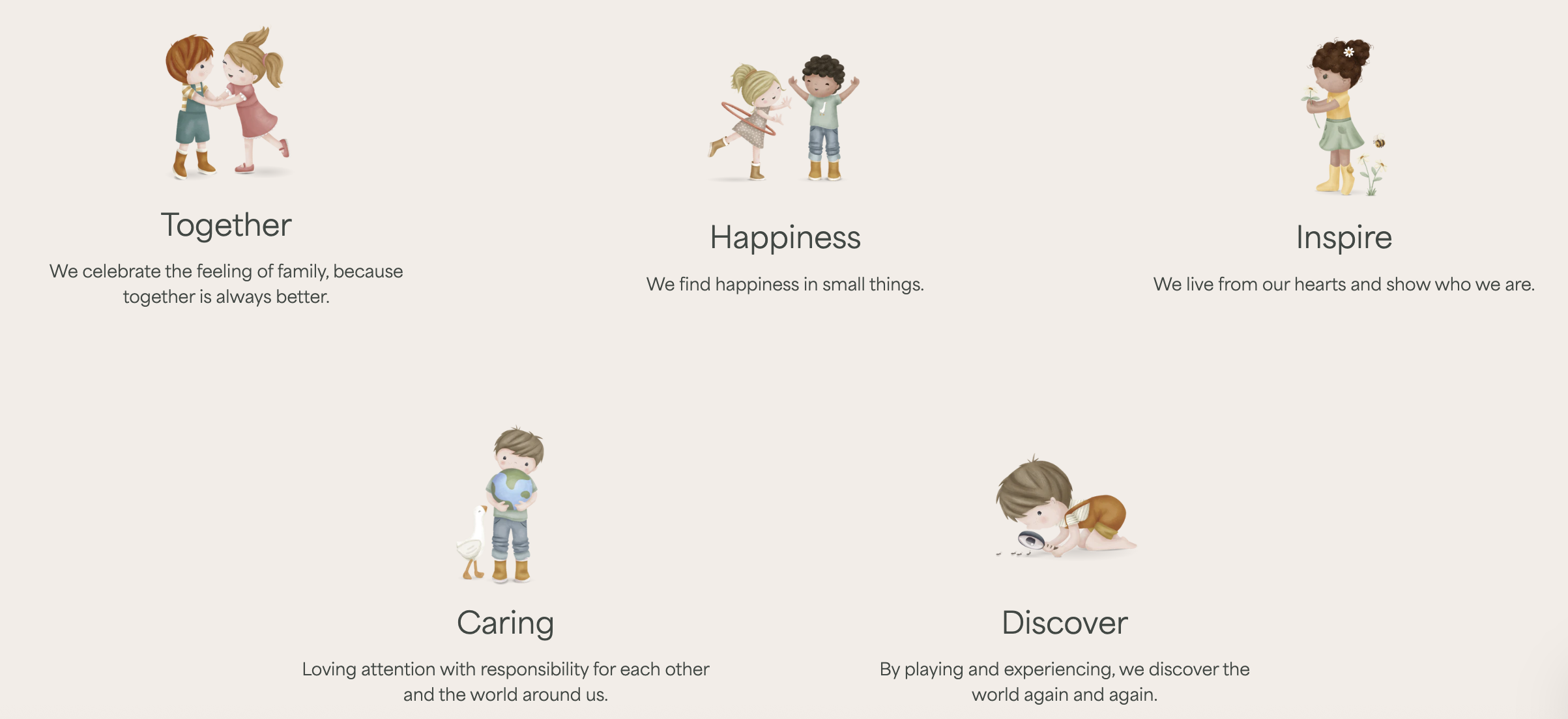 Little Dutch tillsammans i världen. Uppskattar de små sakerna