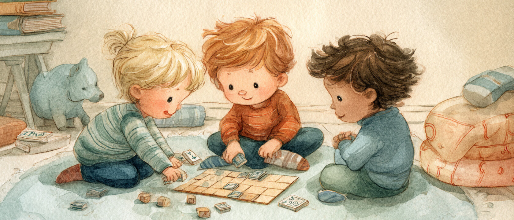 Sällskapsspel för barn under 3 år