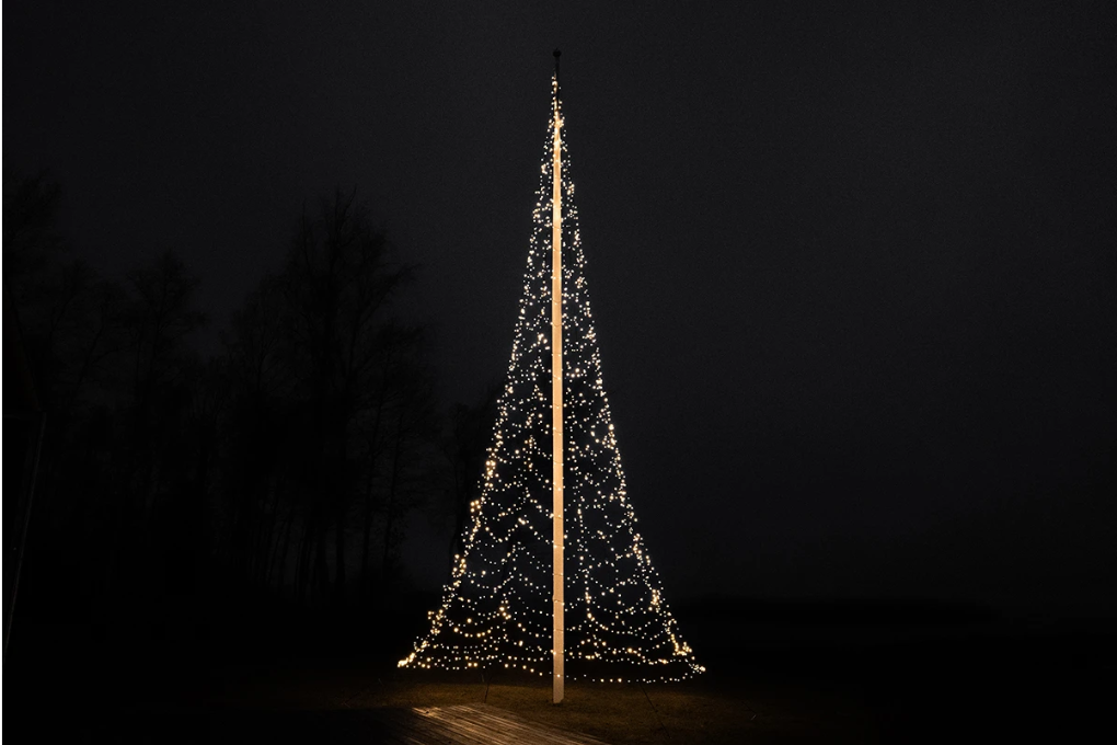 Glimma Flaggstångsbelysning - Sprider att behagligt sken och skapar julstämning