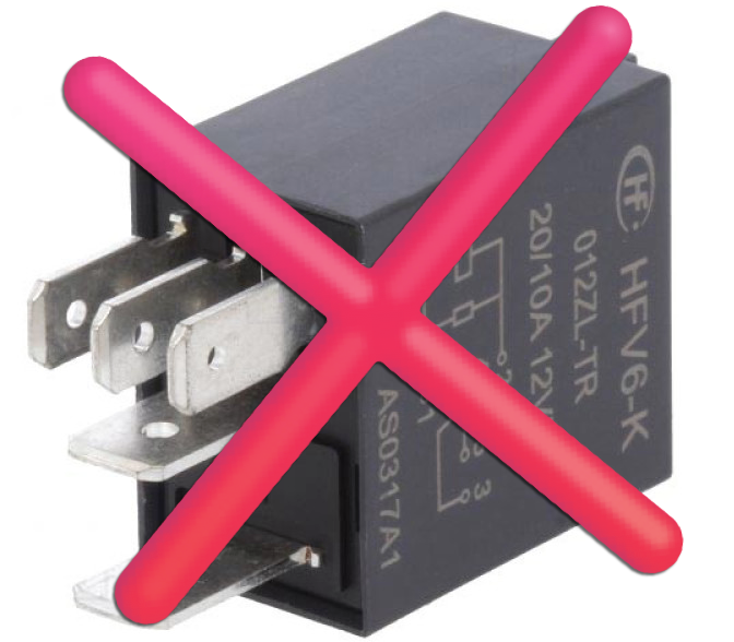 Rotcart A1 kräver inget externt relä