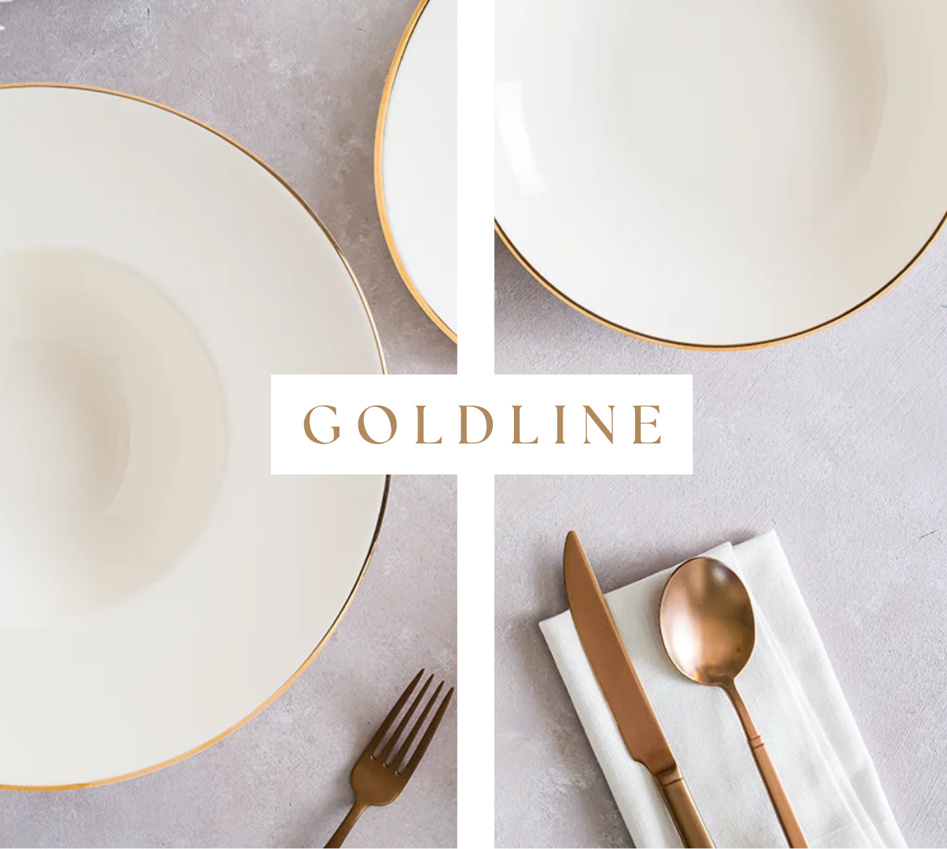 Bonna Goldline tallriksserie