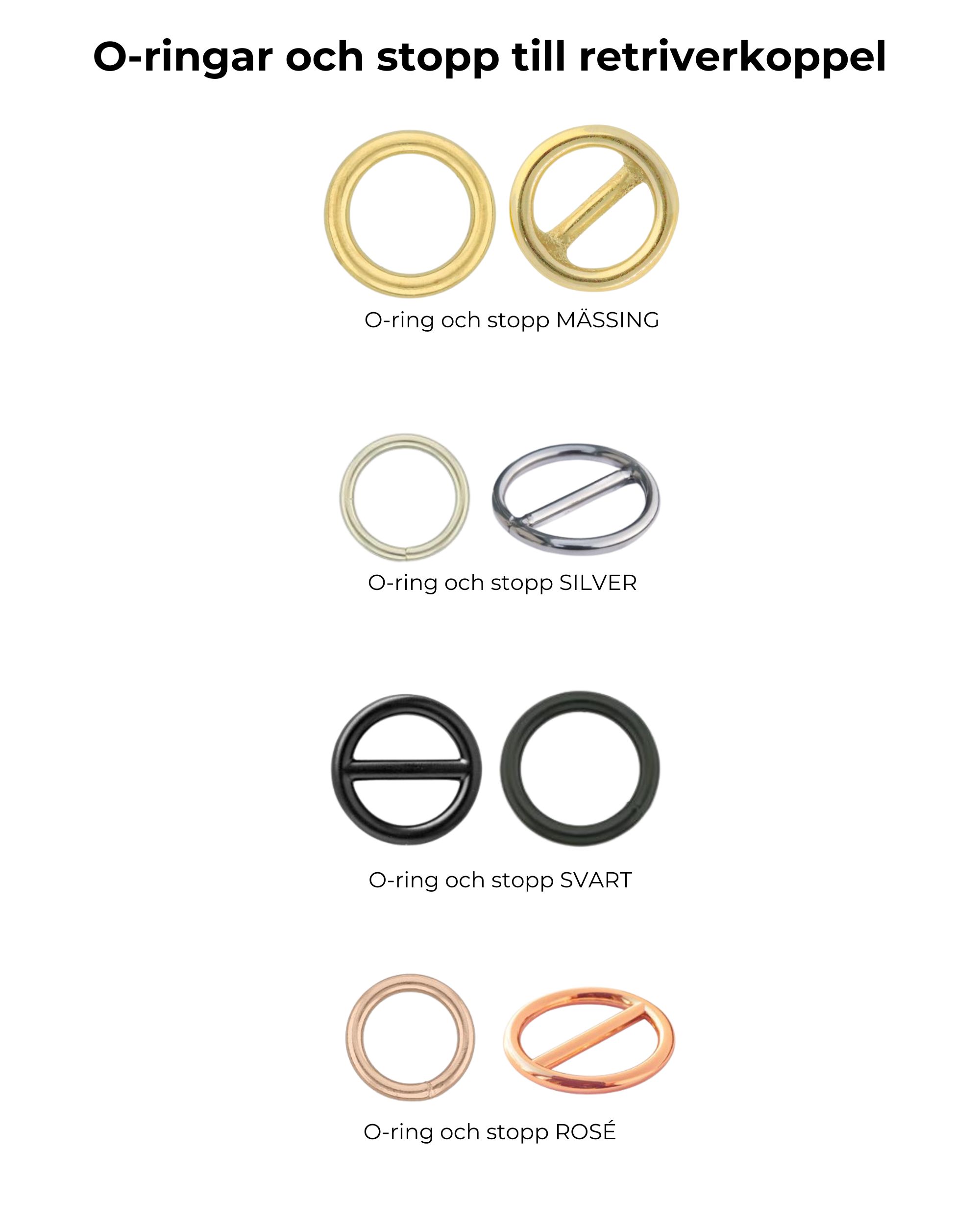 O-ringar och stopp till retrieverkoppel