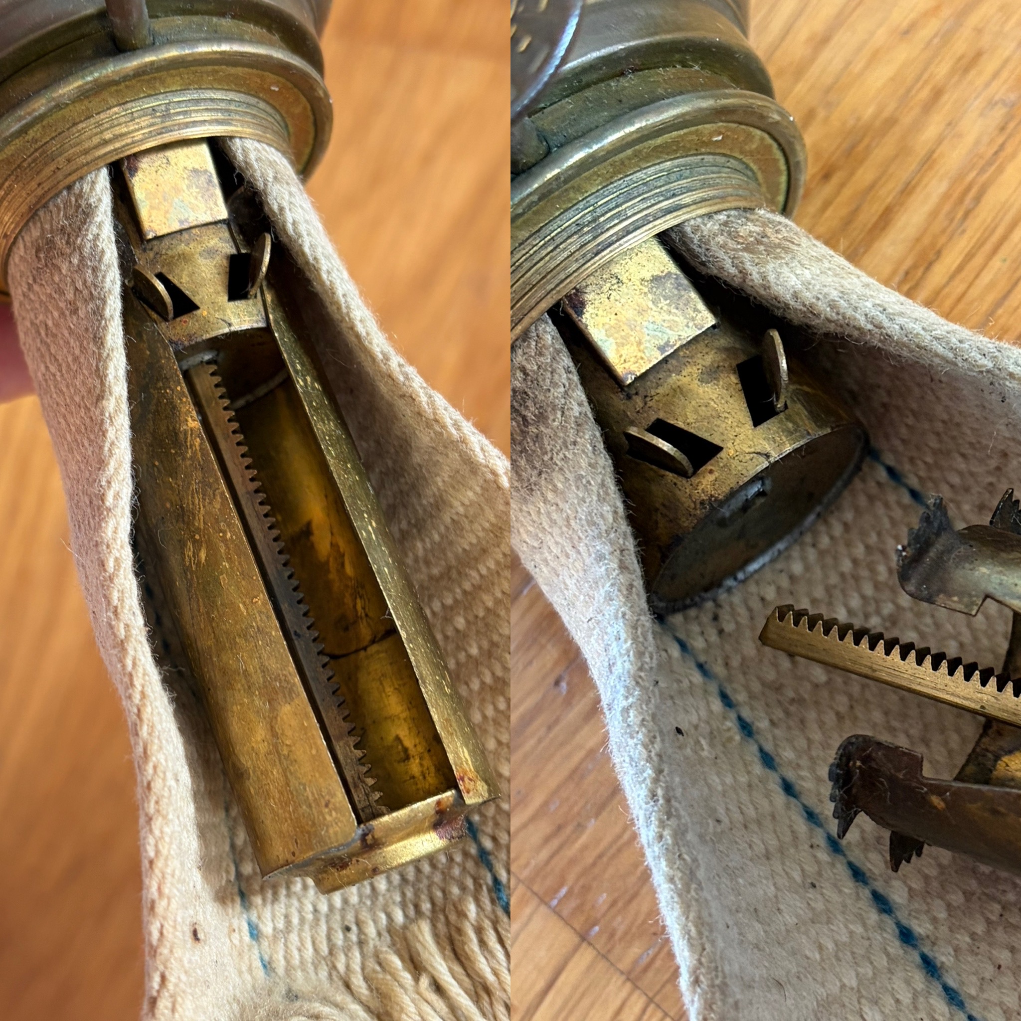 Vekhiss som man måste lossa med hjälp av två flikar