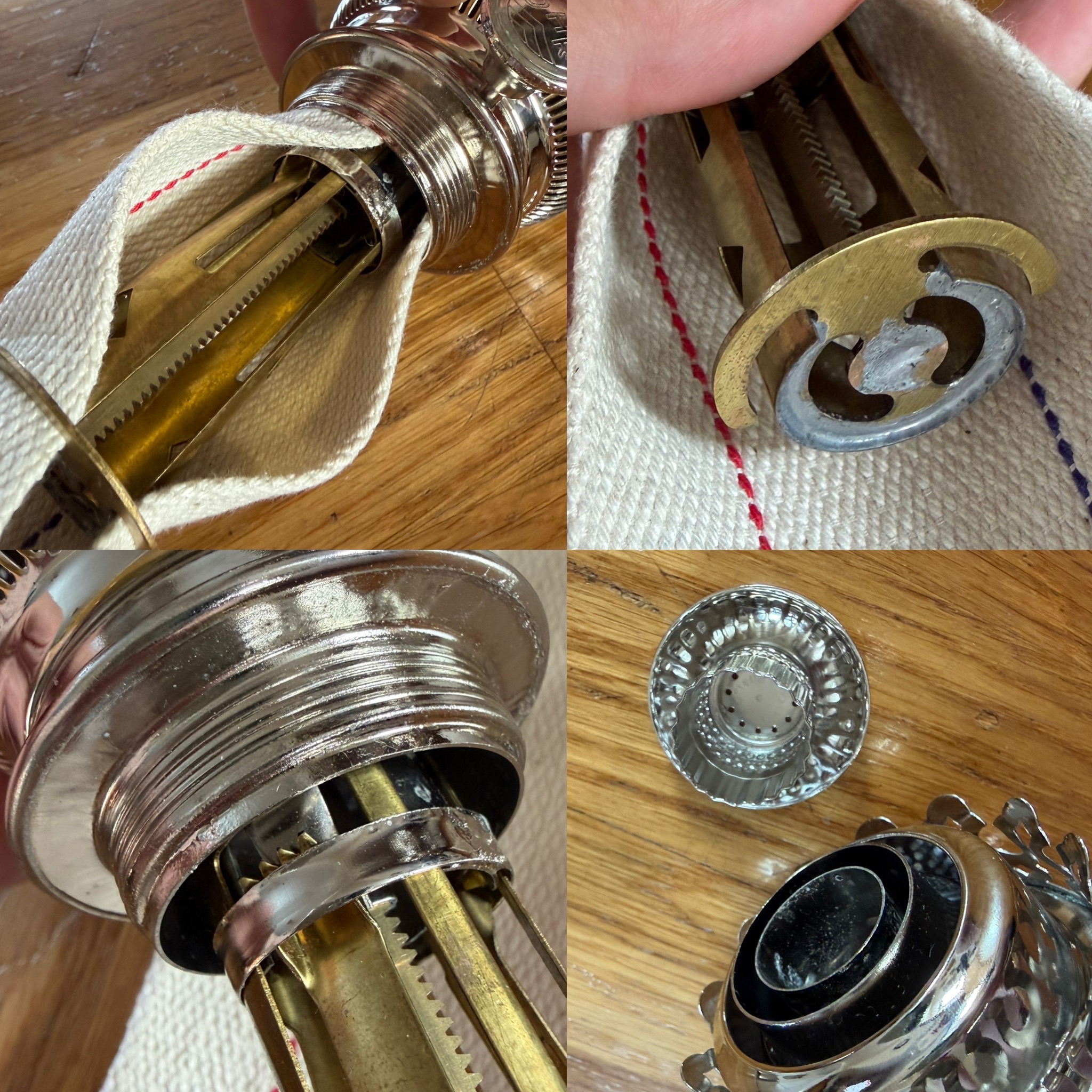 Hur man byter veke på en brännare till en stor Stelton fotogenlampa