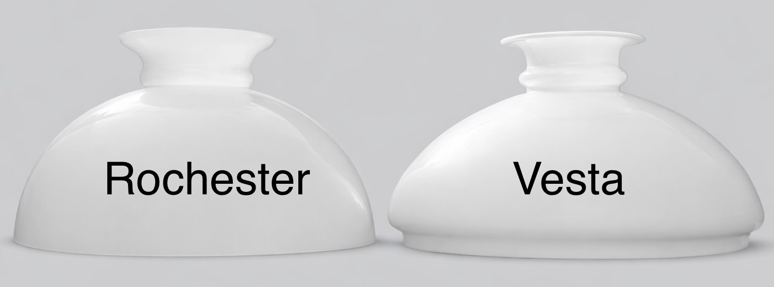 Vesta eller Rochester - två skärmar med olika fötter