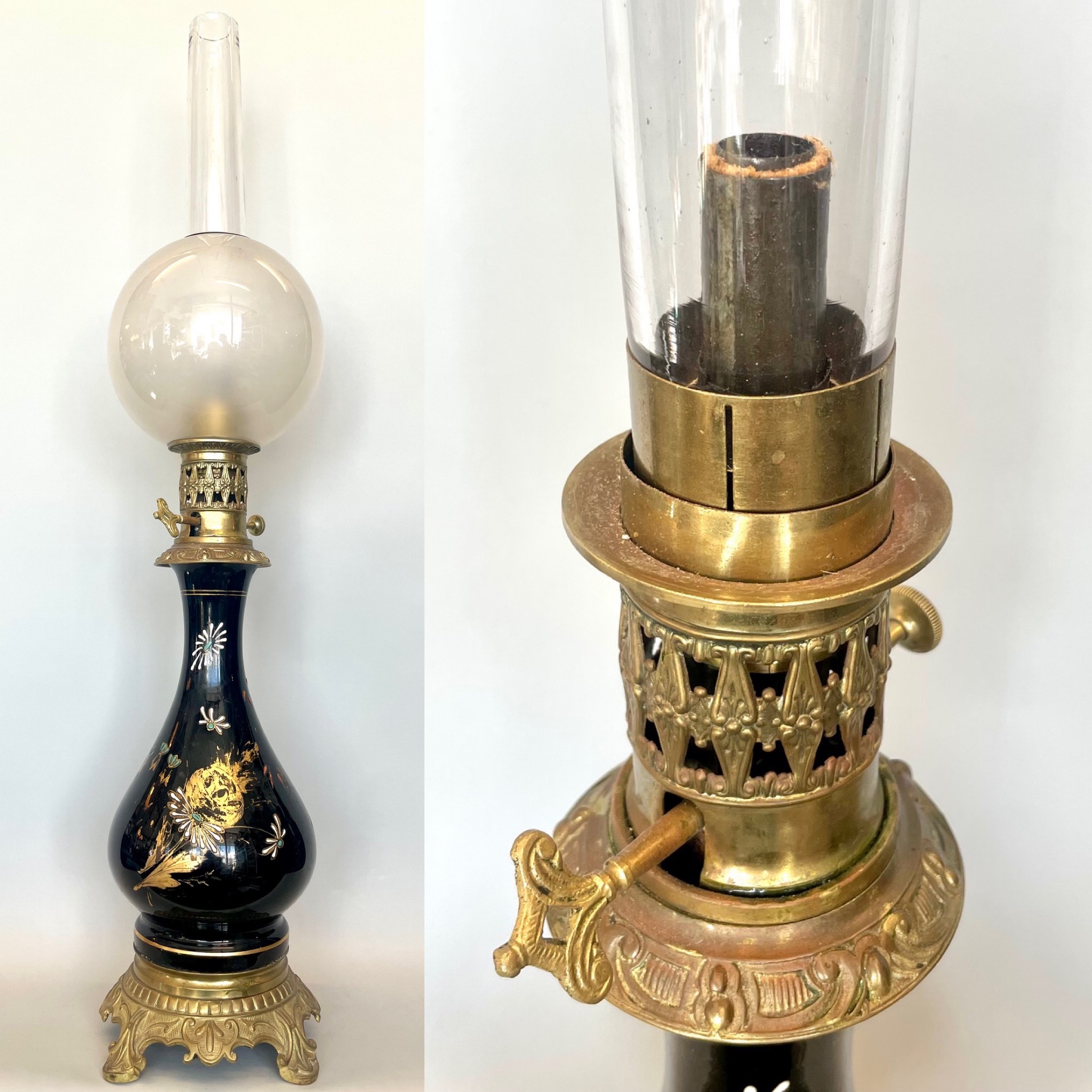 Moderatörlampa för rovolja. Klassisk modell