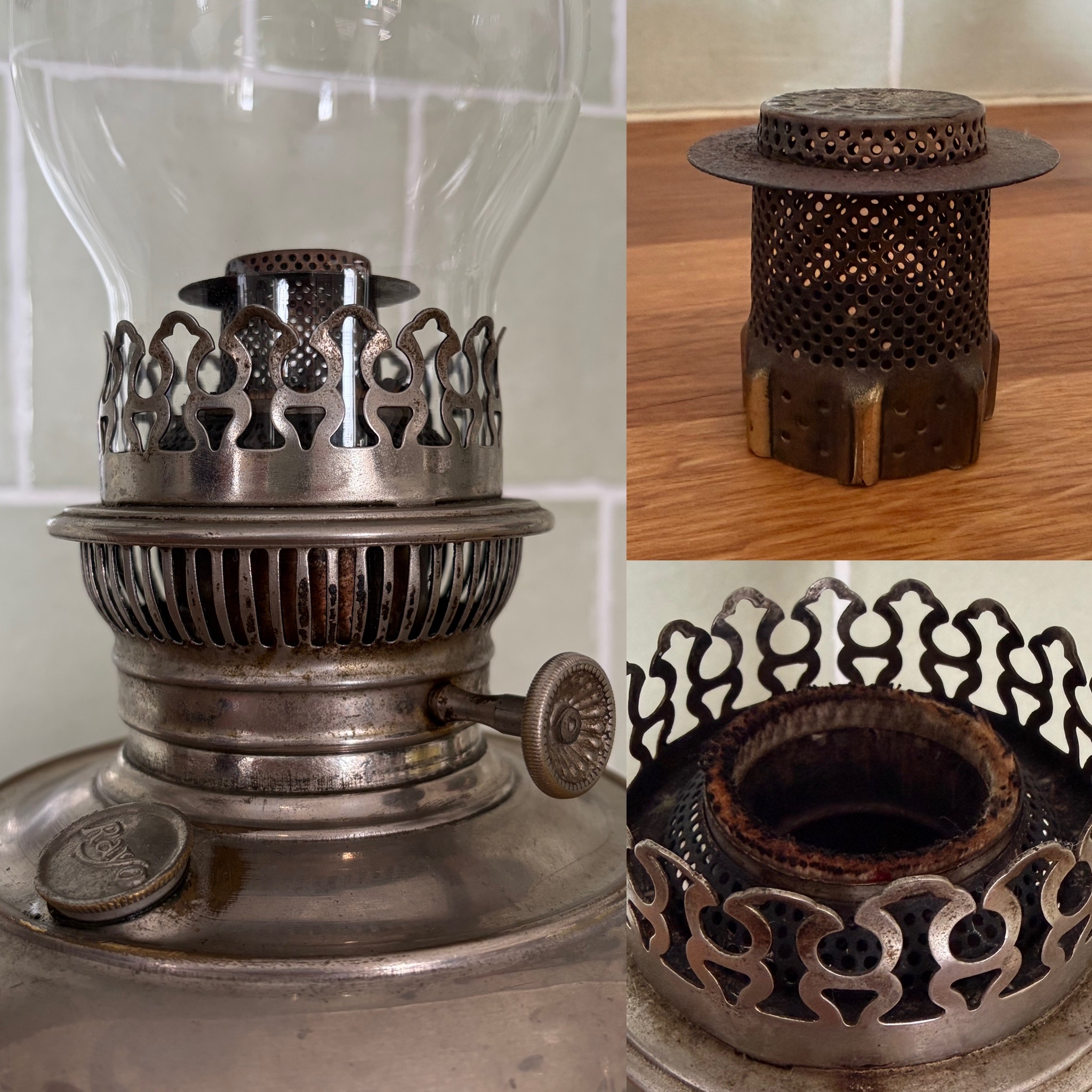 Rayo 22 brännare till fotogenlampa med lågspridaren