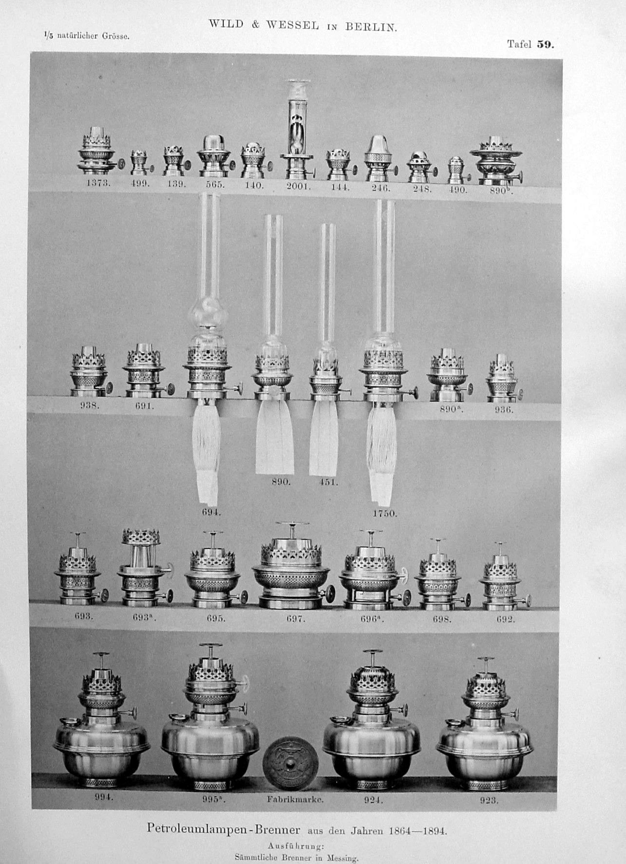 Brännarna som sätter standardmåtten för linjermåttsystemet för fotogenlampor