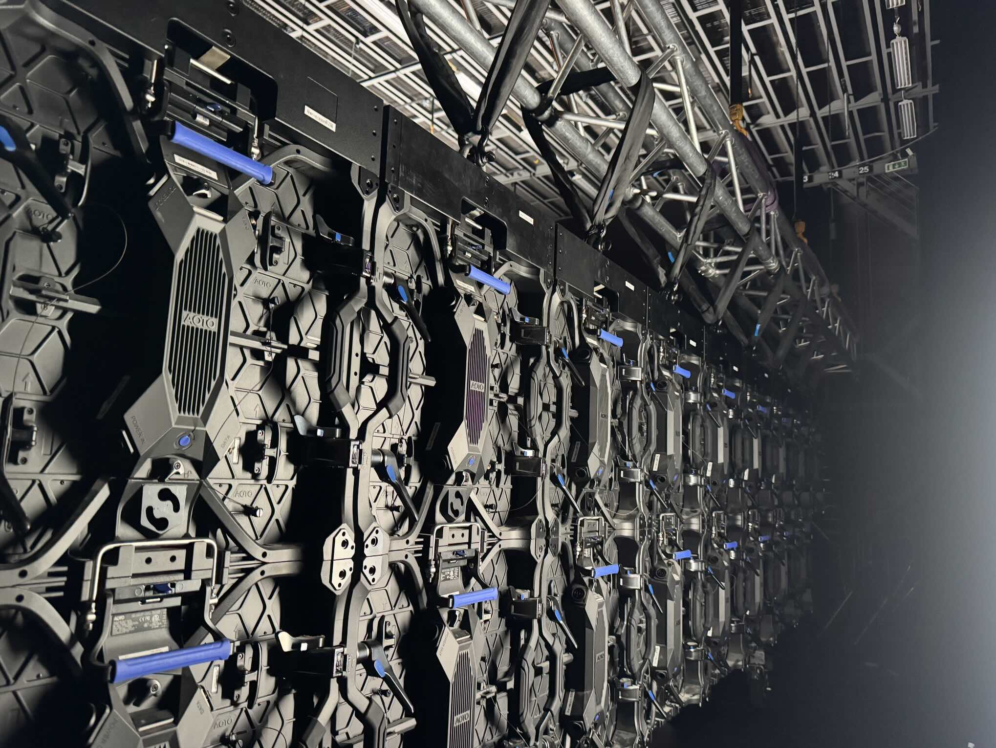 Rear view of VP Nordic modular LED panels