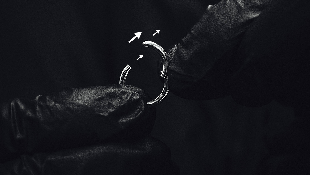 Dra sprinten uppåt för att öppna