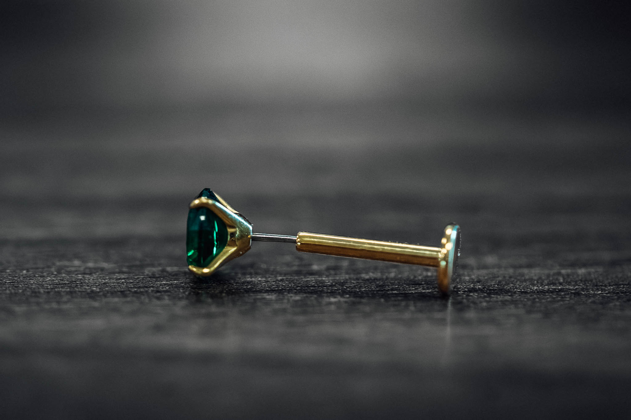 Insert the pin into the post